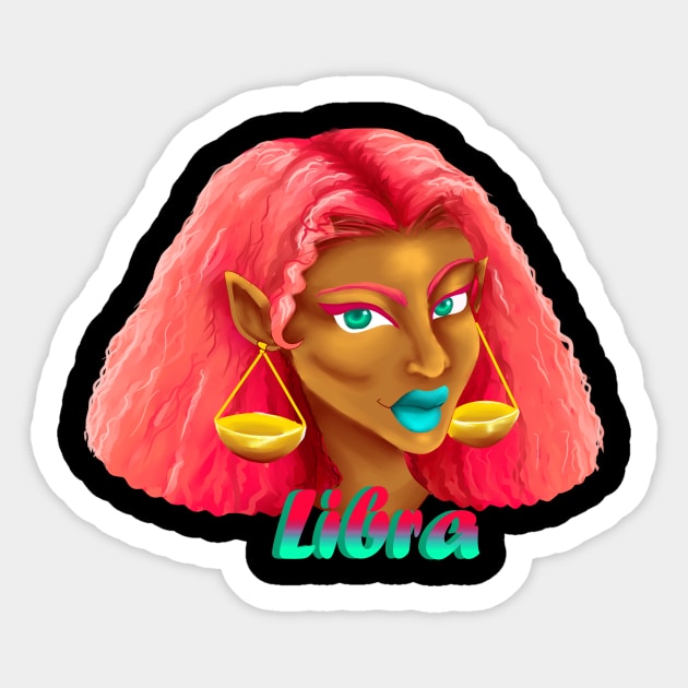 Libra Sticker by PointNWink Productions